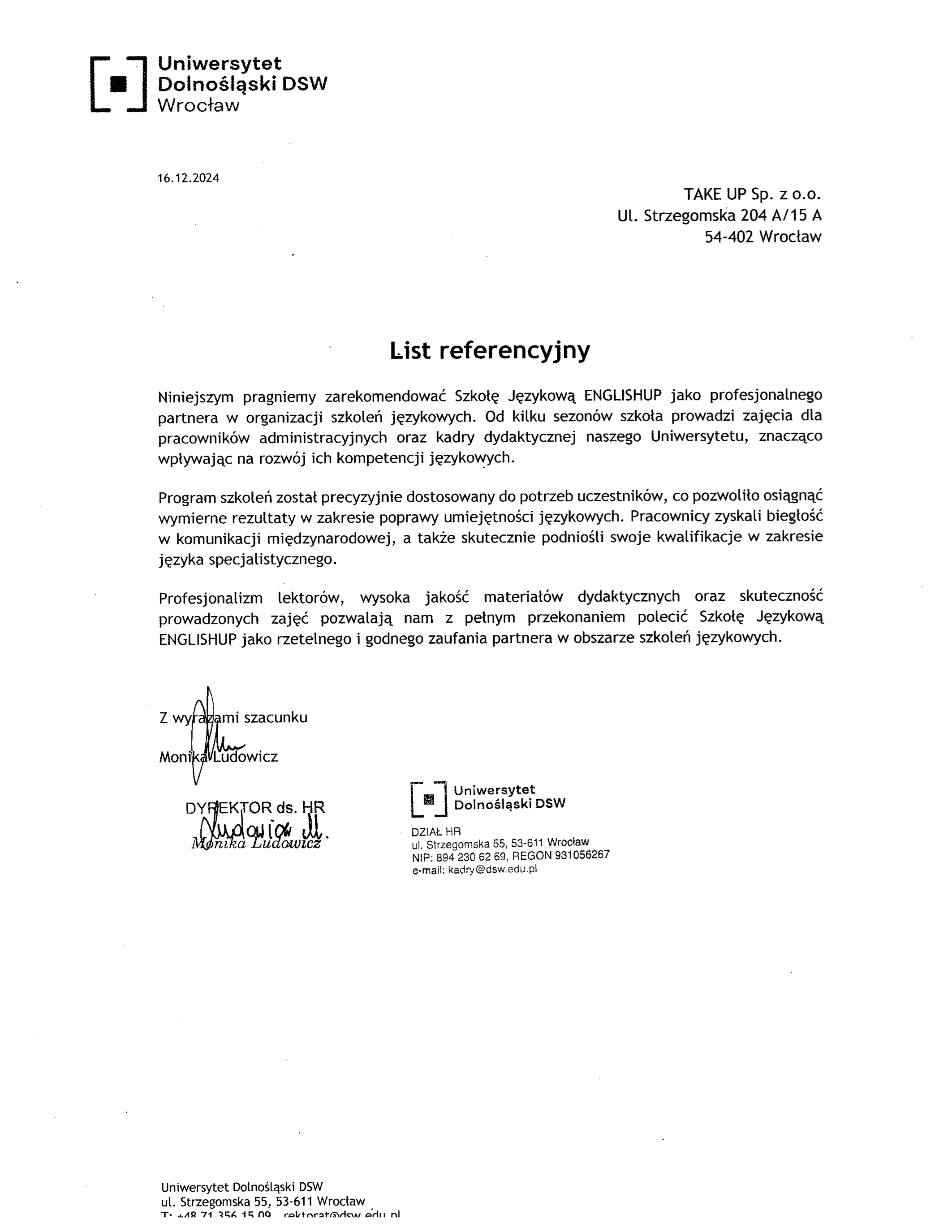 Referencje DSW
