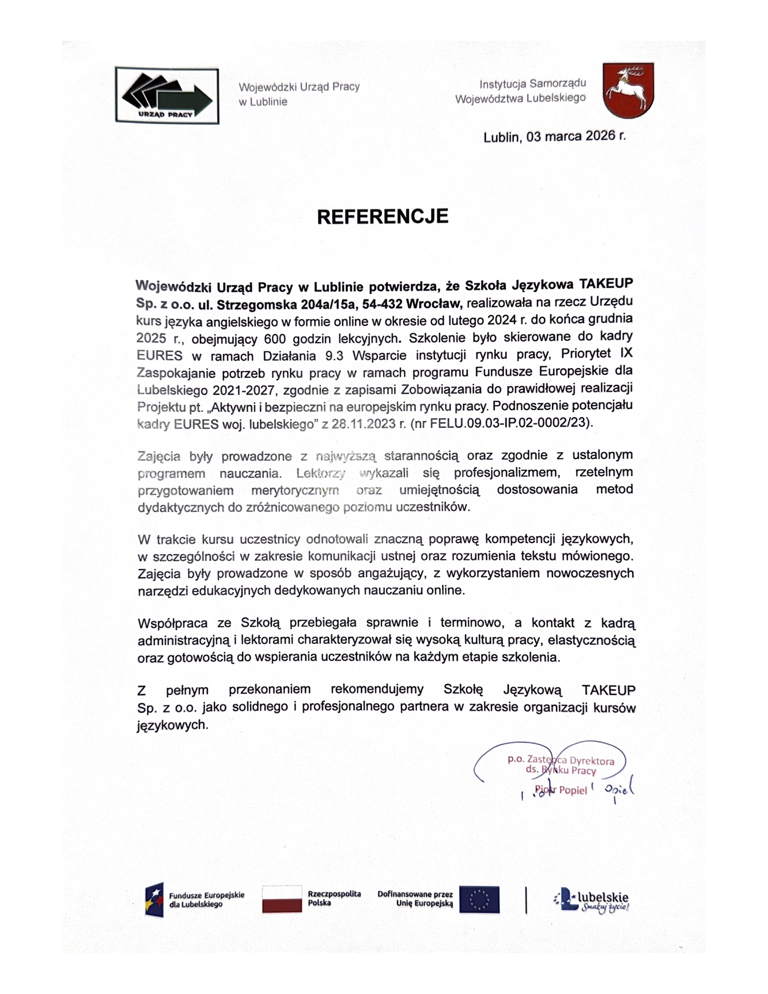 Referencje WUP Lublin